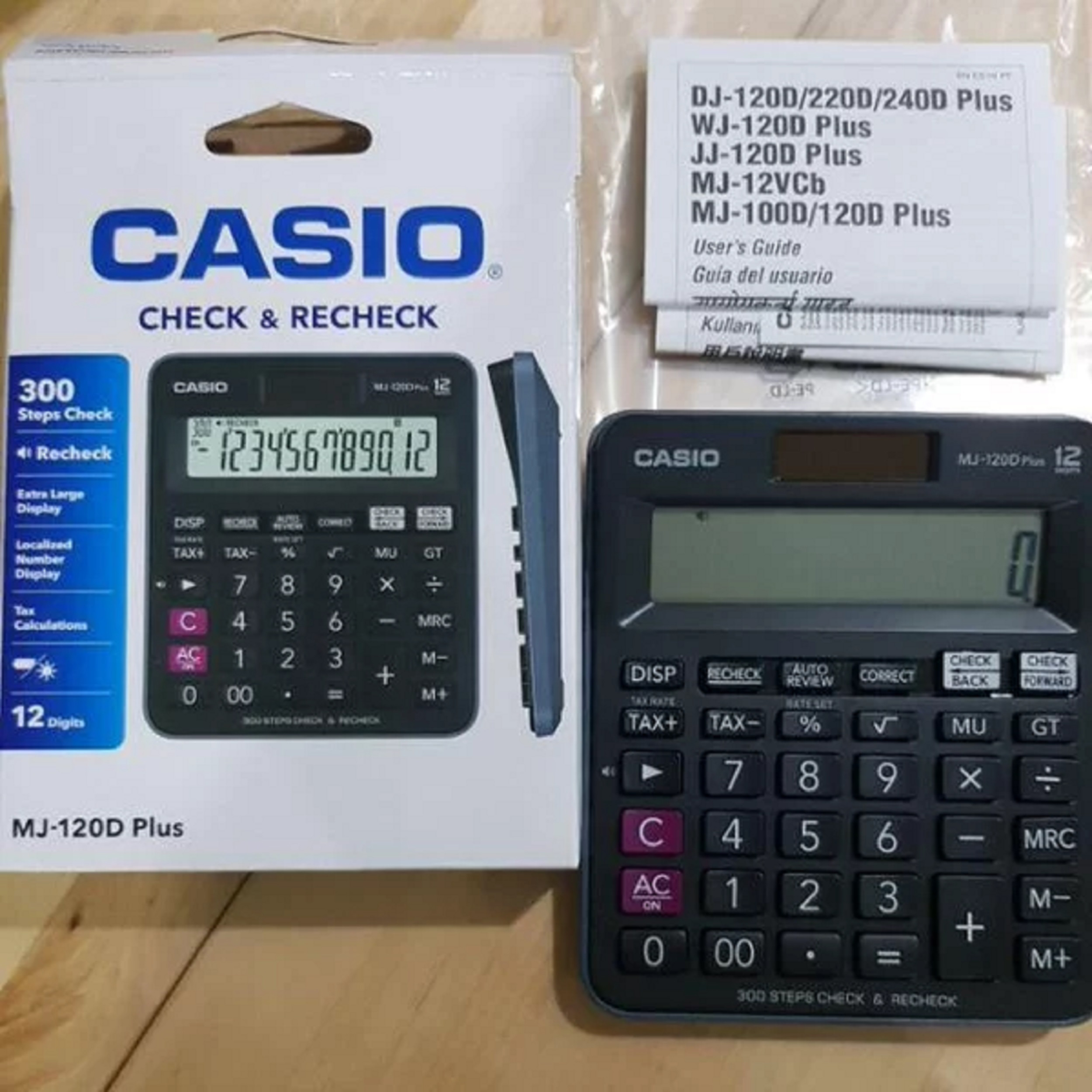 Kalkulator Casio 12 Digit MJ120D Plus