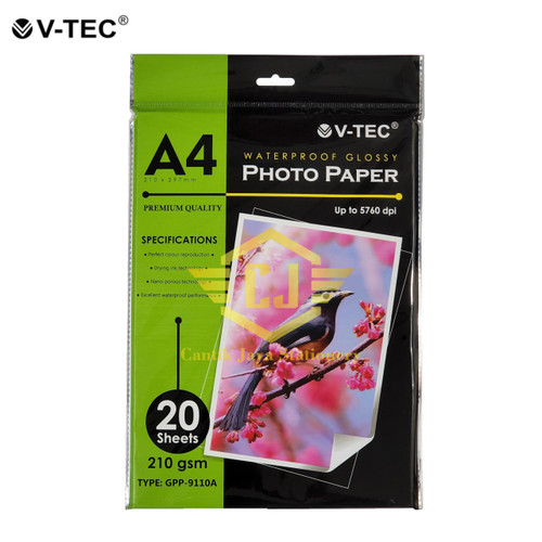 KERTAS FOTO V-TEC 210 GRM