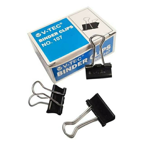 BINDER CLIPS V-TEC NO 107 HITAM