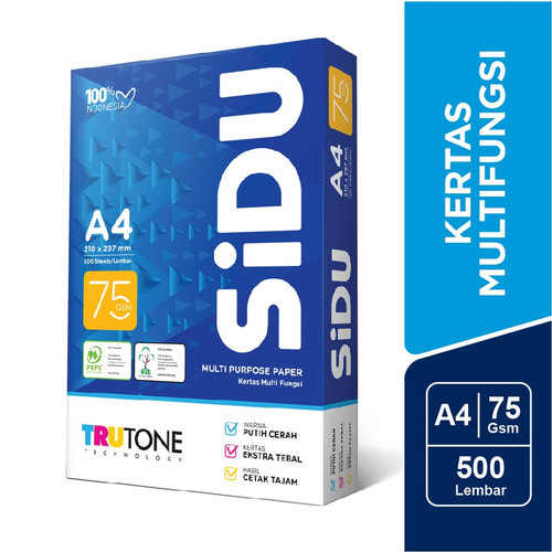 KERTAS A4S SIDU 75 GSM