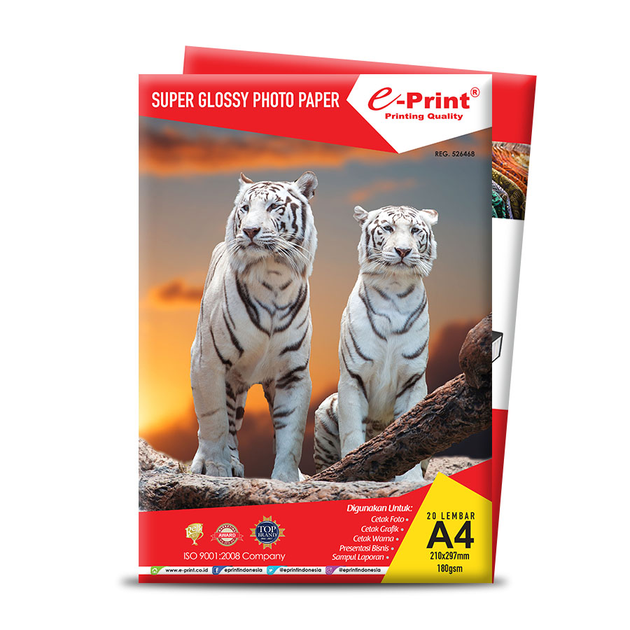 E-PRINT KERTAS FOTO HIGH-GRADE 180GSM A4