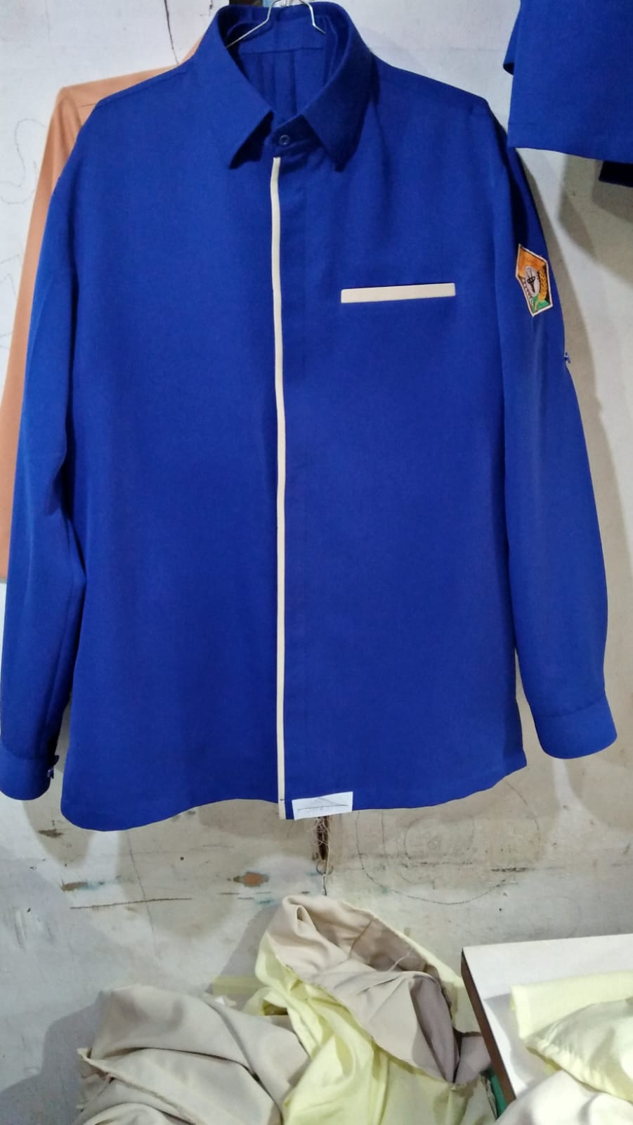 STELAN BAJU KERJA LAPANGAN ( JAHIT )