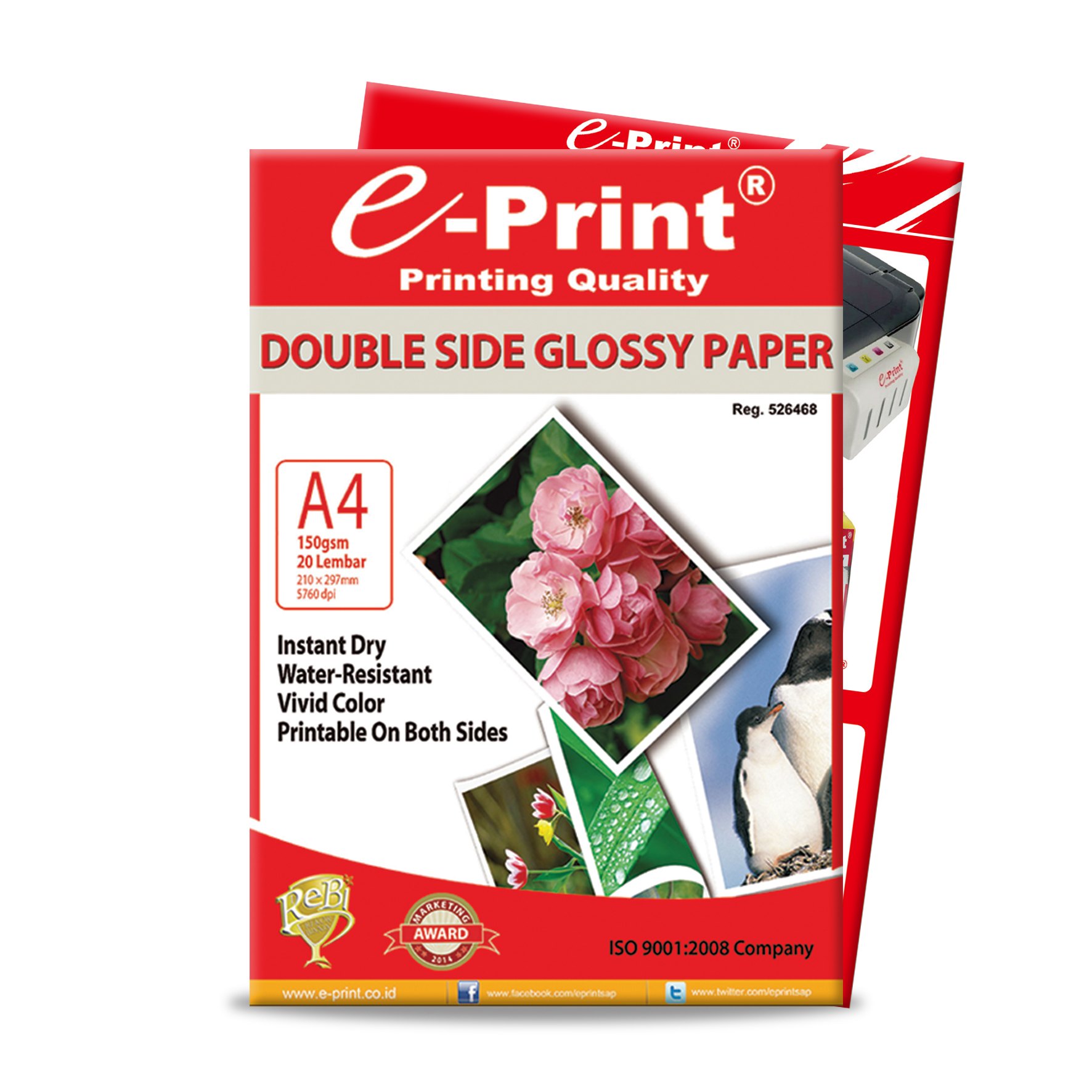 E-PRINT KERTAS FOTO DOUBLE SIDE GLOSSY PAPER 150G