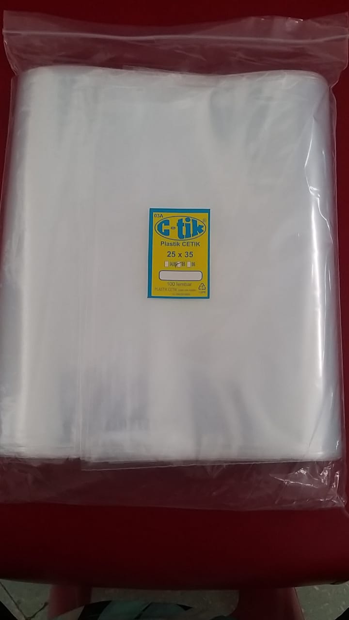 Plastik Zipper 25 x 35
