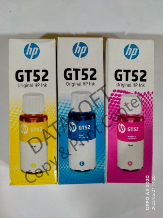 TINTA PRINTER HP COLOR/WARNA GT52 70ML