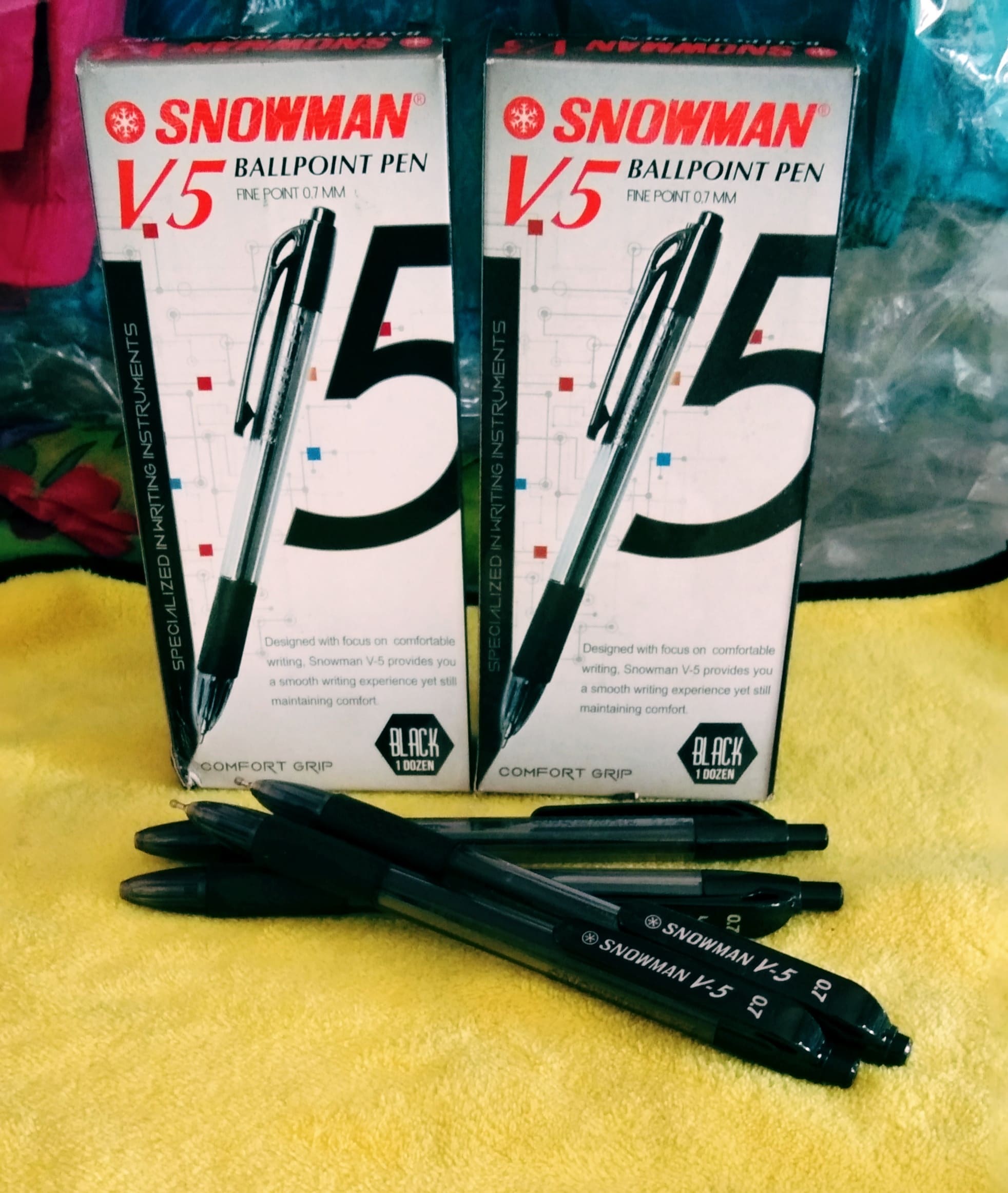 Snowman V5 Hitam, Biru, Merah