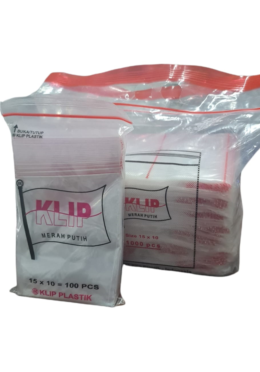 Plastik Klip 15 x 10 (1 Pak Isi 10 Bungkus)