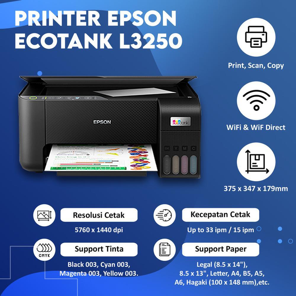 PAKET SOLUTION ABSEN FINGERPRINT P207 DAN EPSON PRINTER ECOTANK L3550 WIFI A4