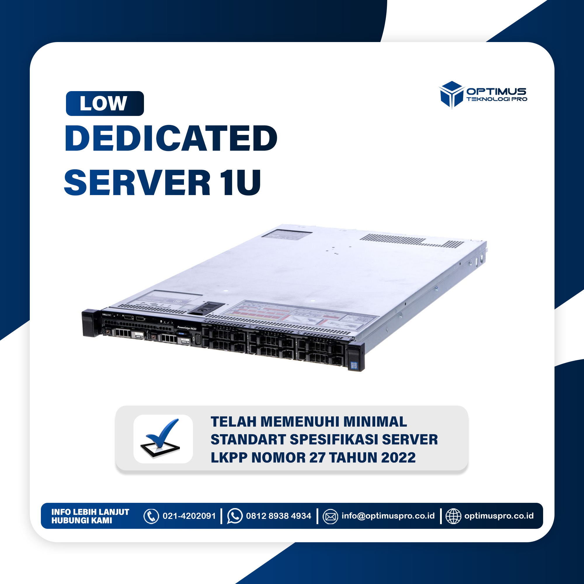 Low Dedicated 1U [Prosessor 2 x E5-2650v2, RAM 1 x 32GB, HDD 2 x 600GB SAS]