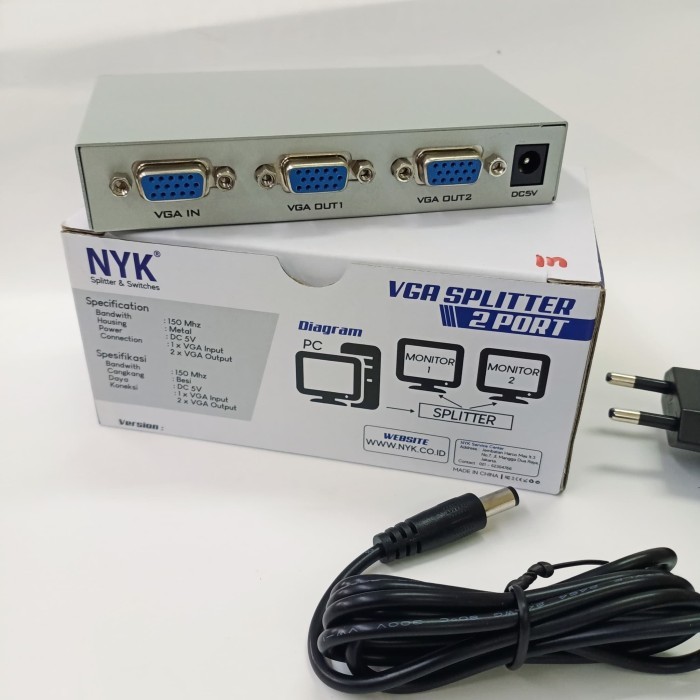 NYK VGA SPLITER 2 PORT