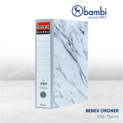 MAP ORDNER BENEX MARBLE PUTIH
