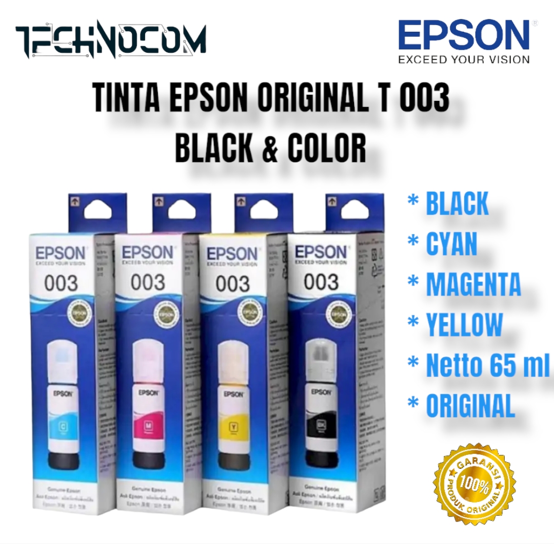 Tinta Epson 003 (1 SET) ORIGINAL