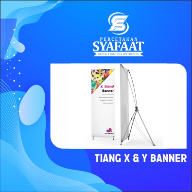 TIANG X &amp; Y BANNER UKURAN 60 X 160 CM 