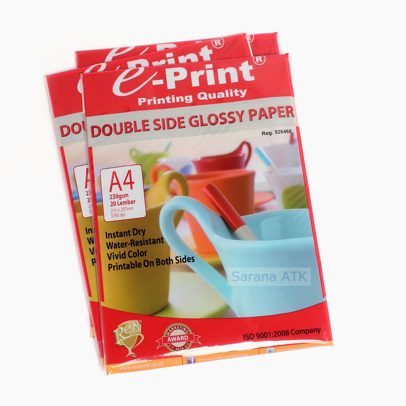 E-PRINT KERTAS FOTO DOUBLE SIDE GLOSSY PAPER 230GRM A4
