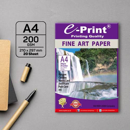 E-PRINT FINE ART PAPER 200GSM A4