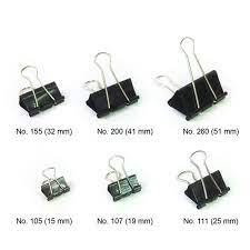 ZRM BINDER CLIPS NO.107