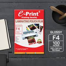 E-PRINT PLASTIK LAMINATING FOLIO 