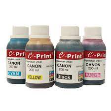 E-PRINT TINTA CANON 200ML BLACK,CYAN,MAGENTA,YELLOW