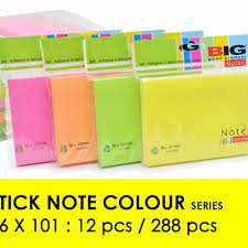 BIG STICK NOTE 76X101MM 100 SHEET