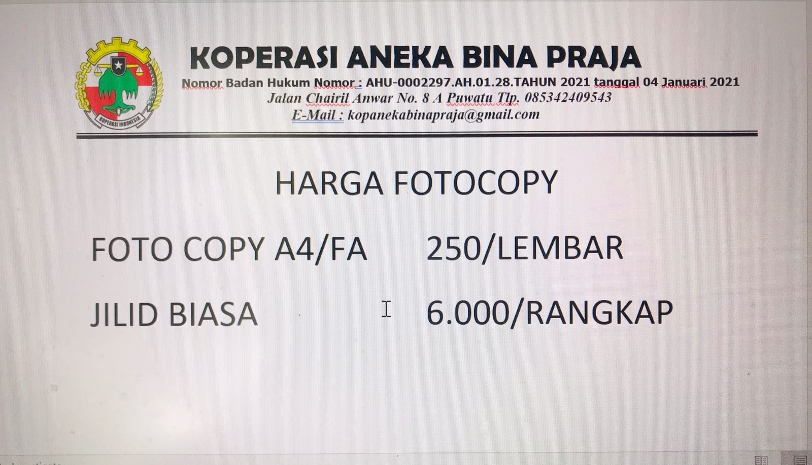 Foto Copy