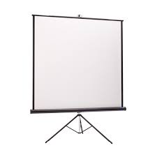 layar proyektor tripod 70 inch