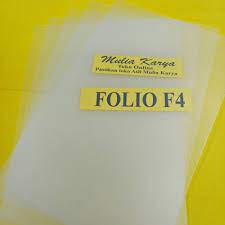 plastik mika folio bening