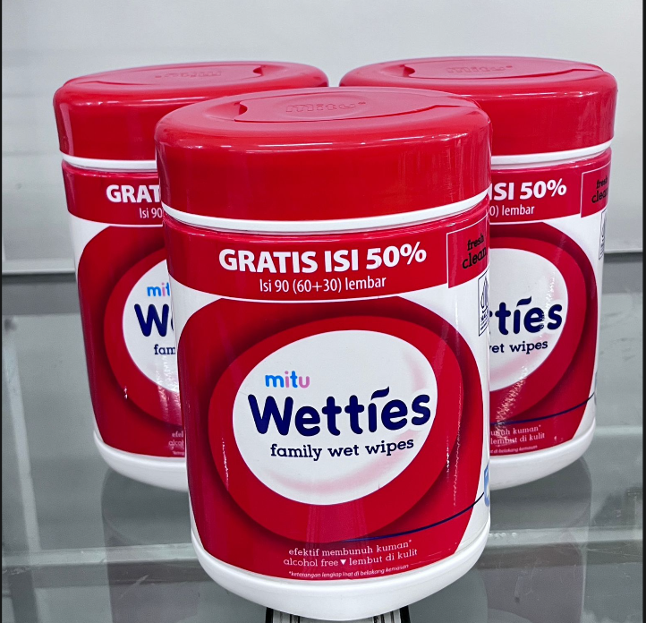 Mitu Wetties Botol Fresh Clean 90's