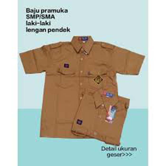 Baju Pramuka SMA Pria/Wanita  Model & Desain Terbaru