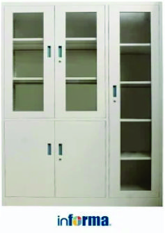 Lemari Arsip Kantor 5 Pintu High Putih File Cabinet