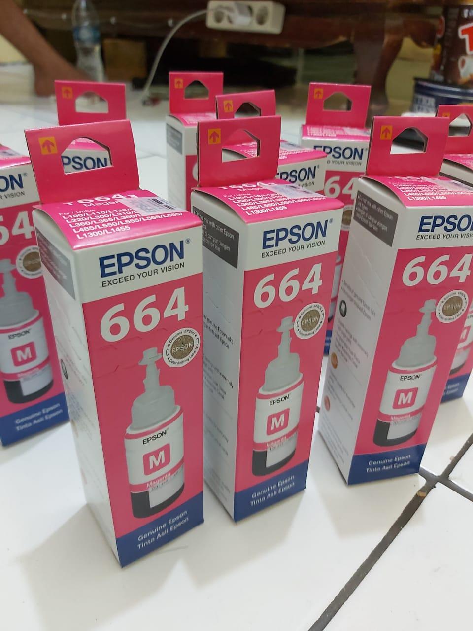 Tinta Epson Warnah Merah 664