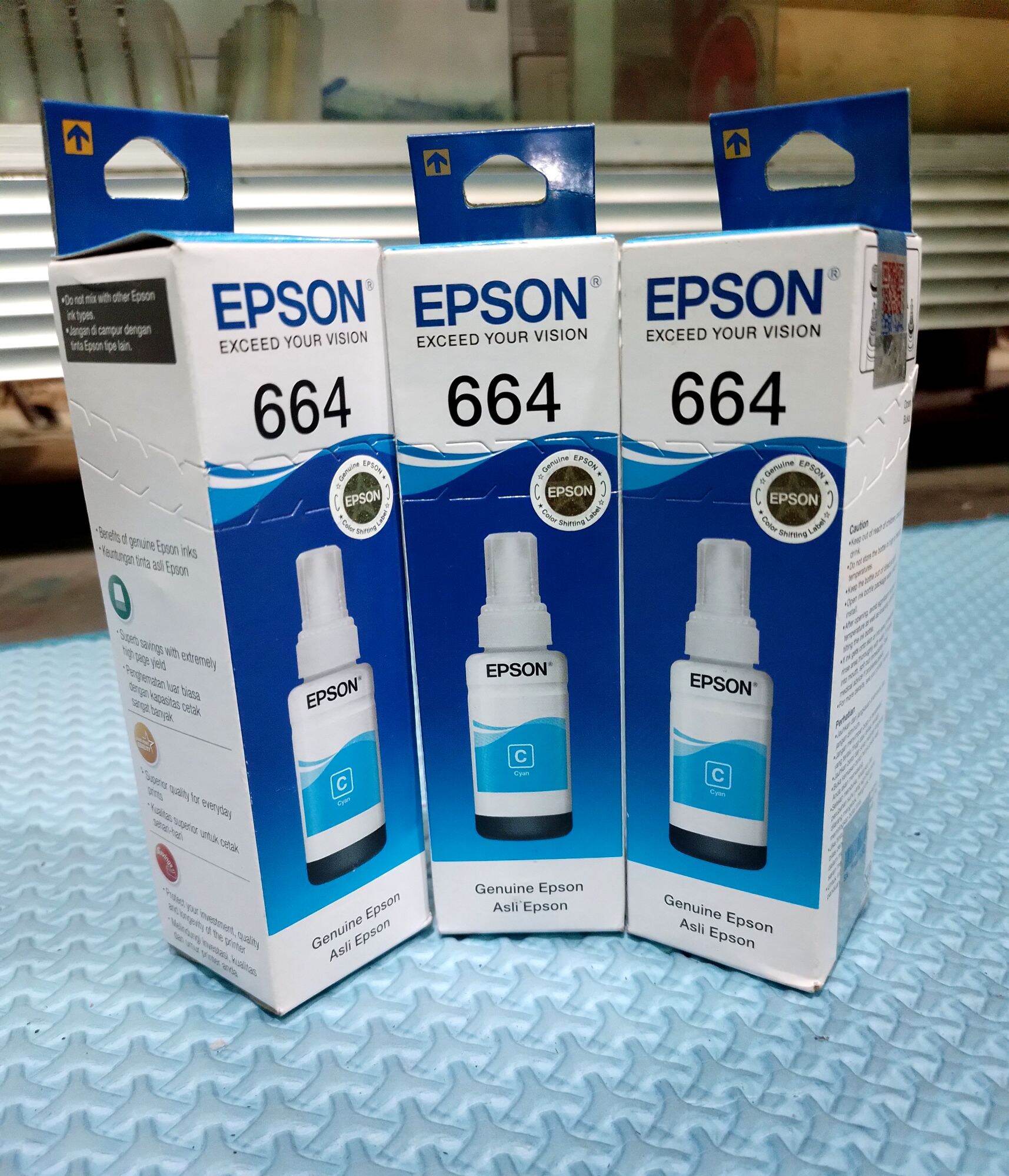 Tinta Epson Warna Biru 664
