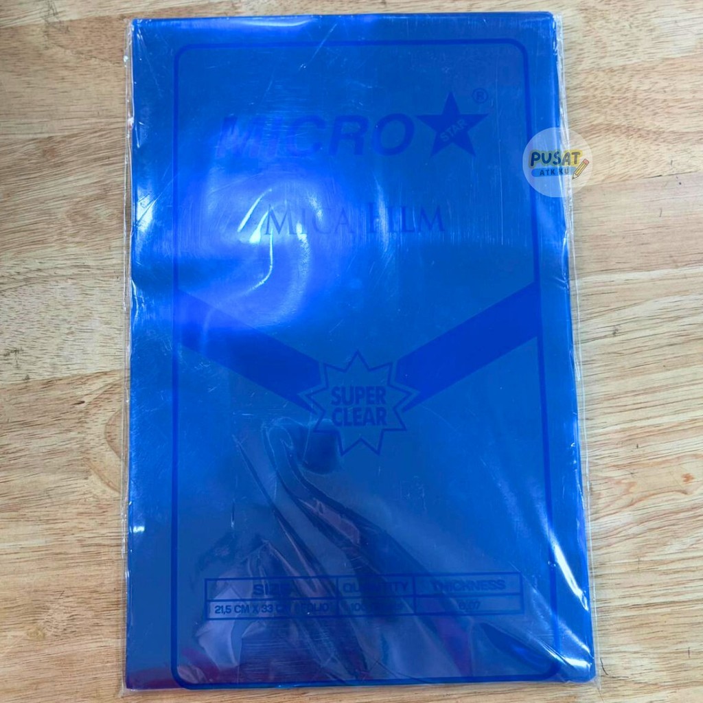 Plastik Jilid Transparan Biru