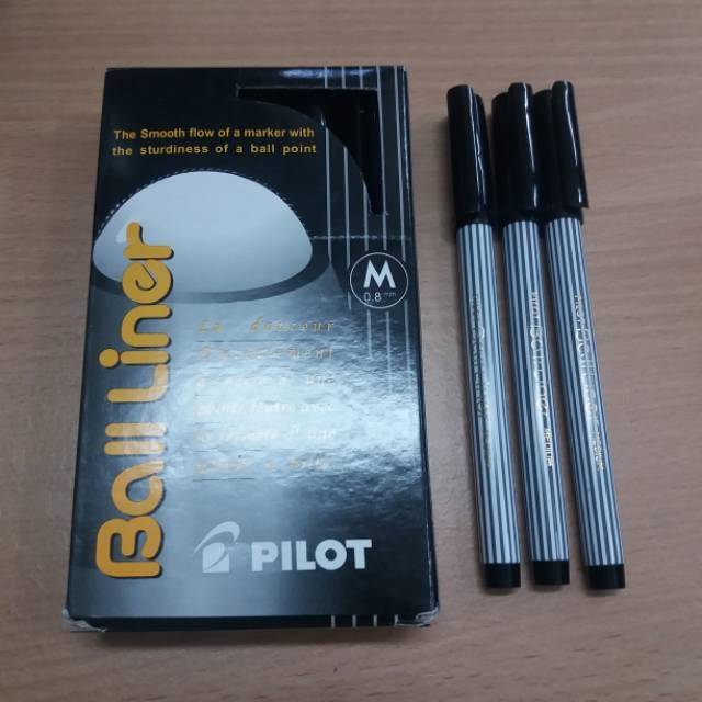 Ballpoint Pilot Balliner Hitam