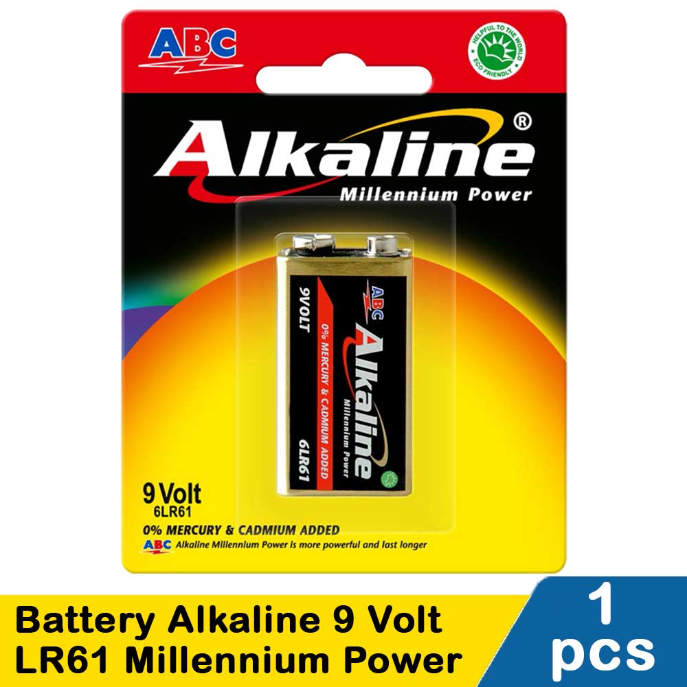 Baterai ABC 9 Volt-Alkaline