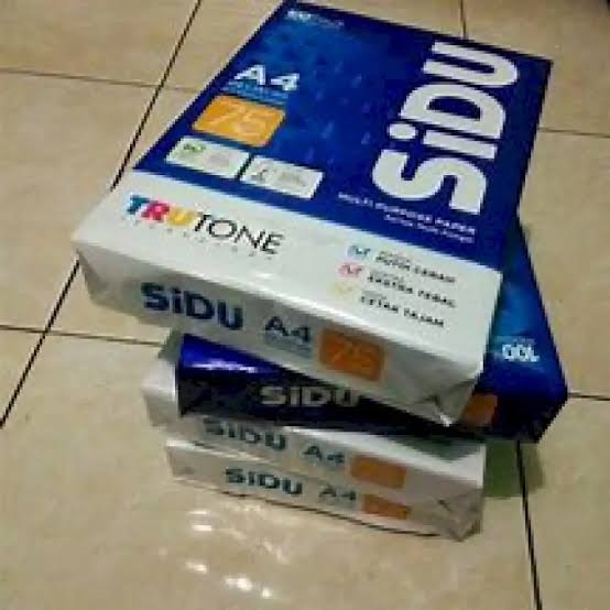 Kertas a4 merek sidu 75 gram