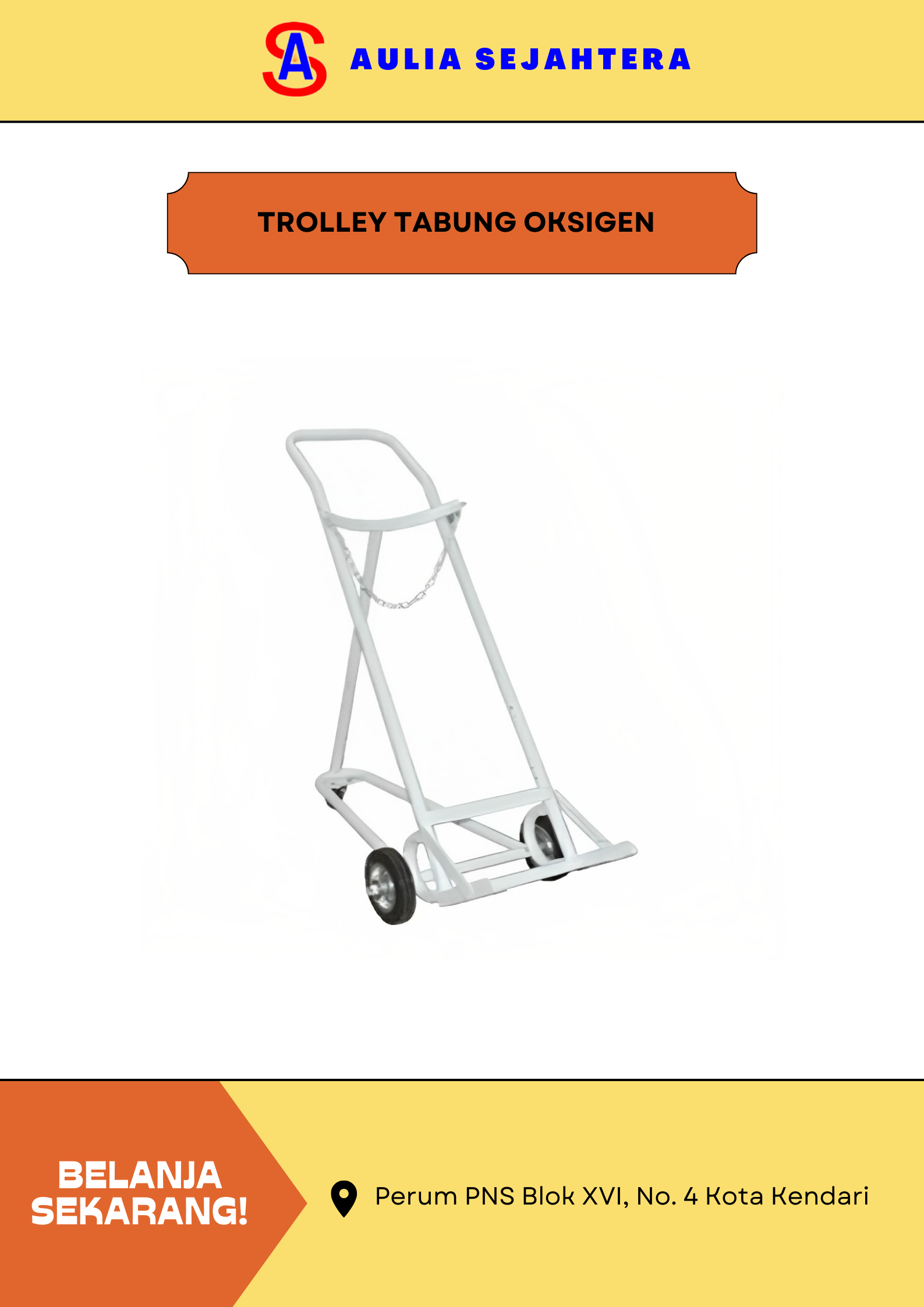 TROLLEY TABUNG OKSIGEN