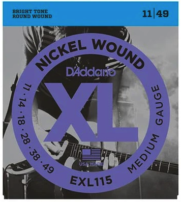 D'Addario EXL115 Nickel Wound Electric Guitar Strings