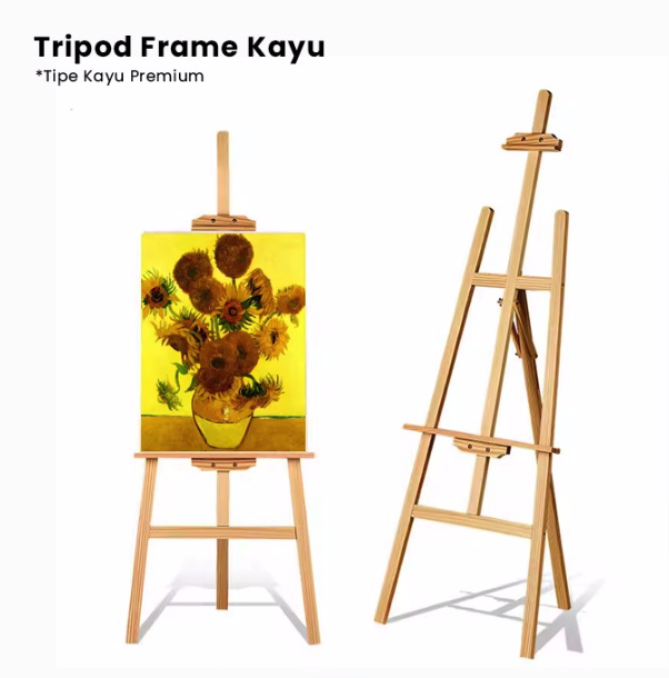Stand Lukisan Frame Kayu