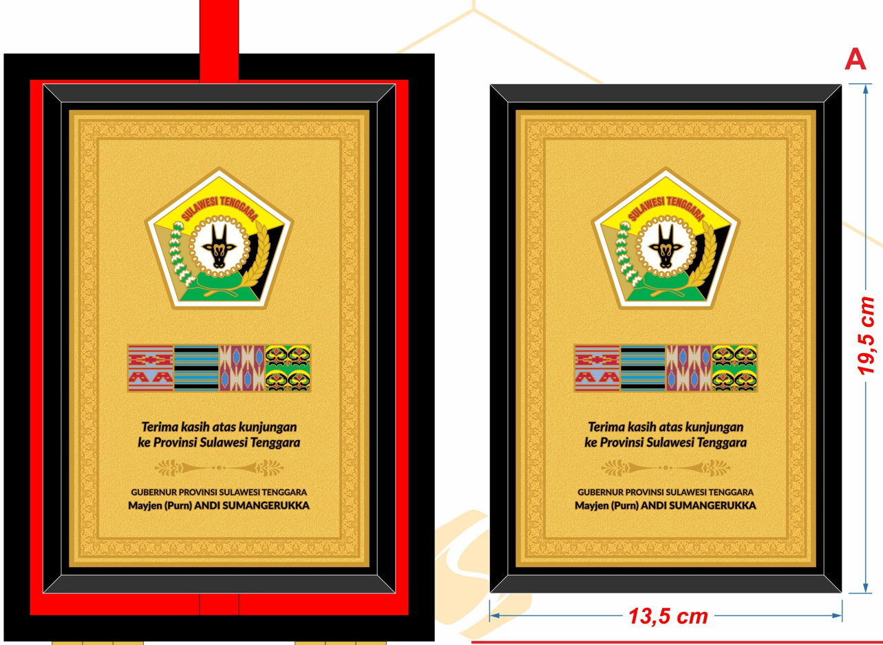 plakat kayu logam