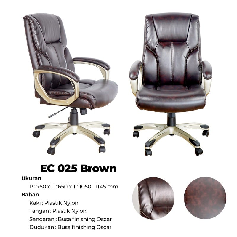 KURSI KERJA KANTOR EC 025 BROWN