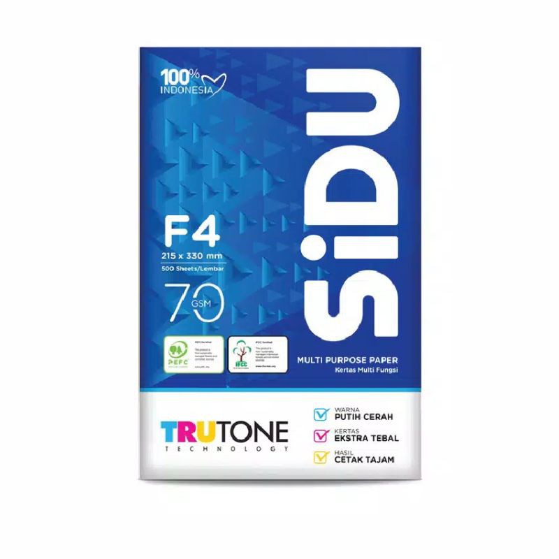 Kertas HVS Folio (F4) SIDU 70 gsm