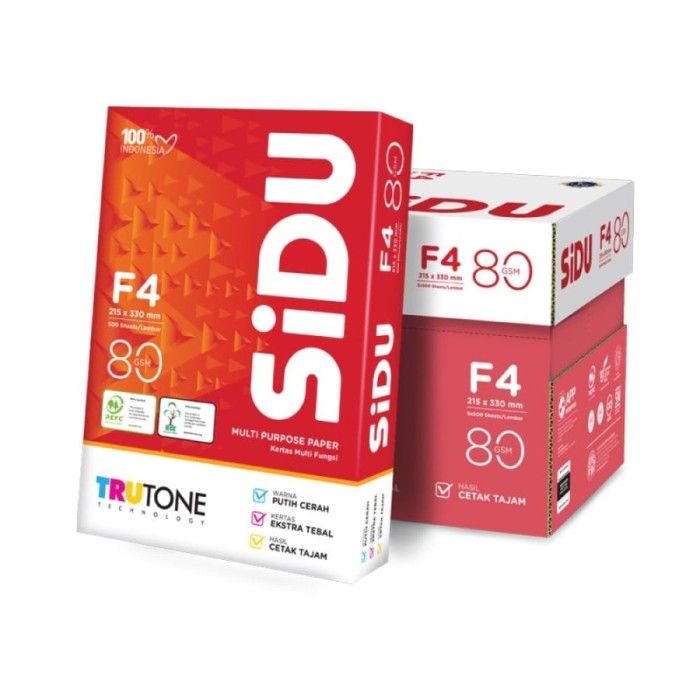 Kertas HVS Folio (F4) SIDU 80 gsm