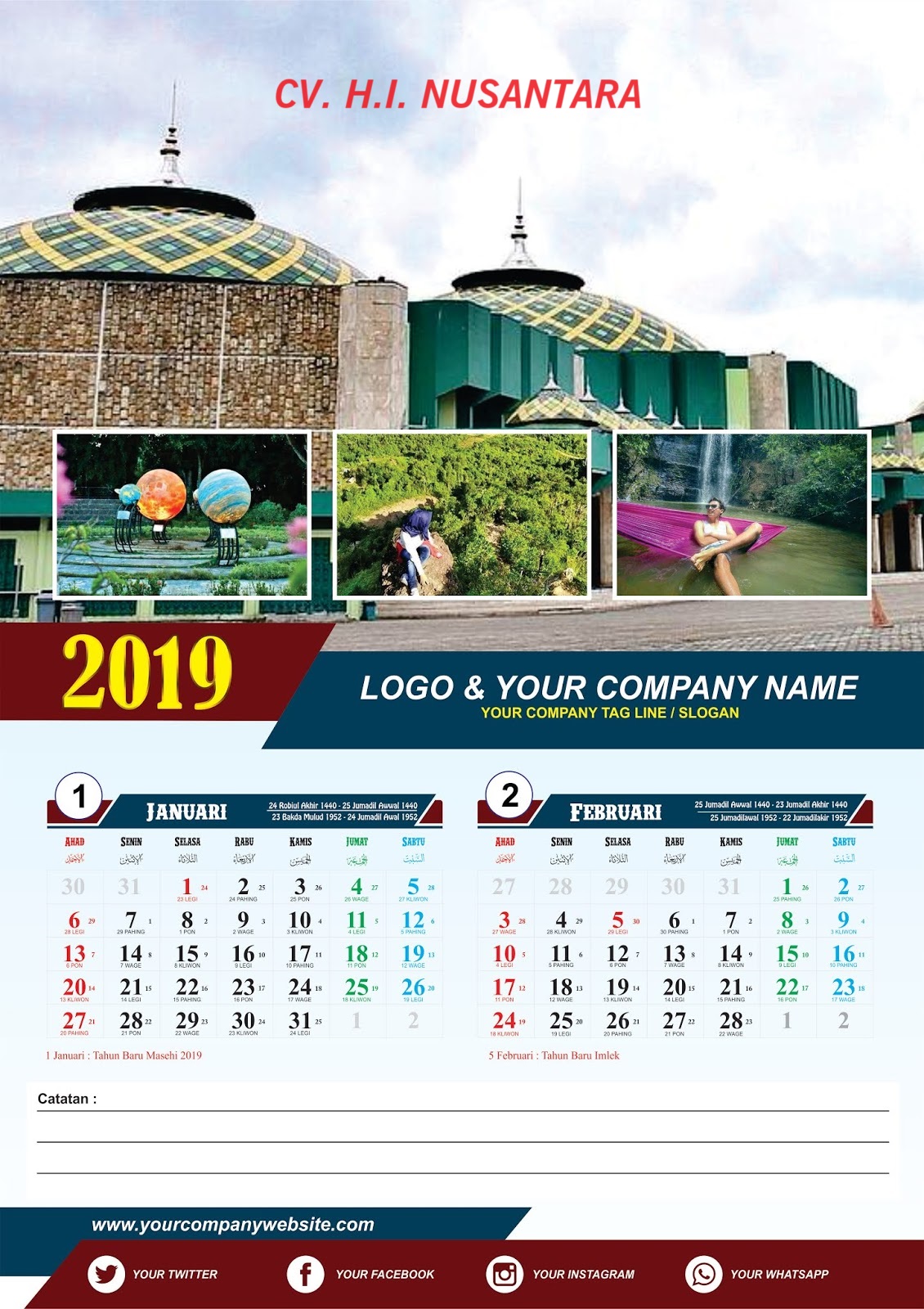 Jasa Pembuatan Kalender Dinding