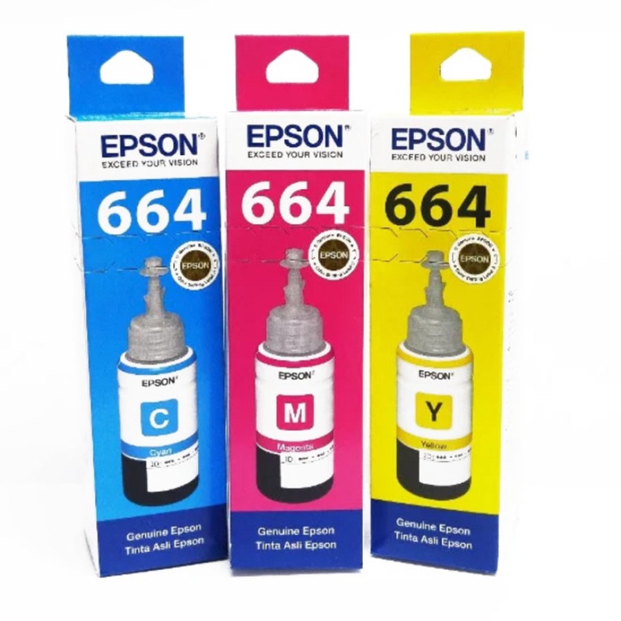 Tinta Epson T664 Warna (CMY) 70 ml