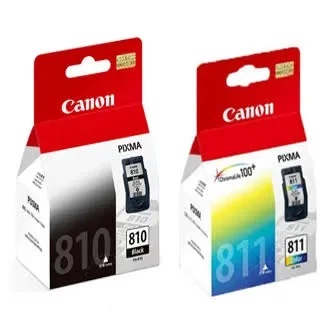 1 Set Catridge Canon Hitam 810 &amp; Warna 811