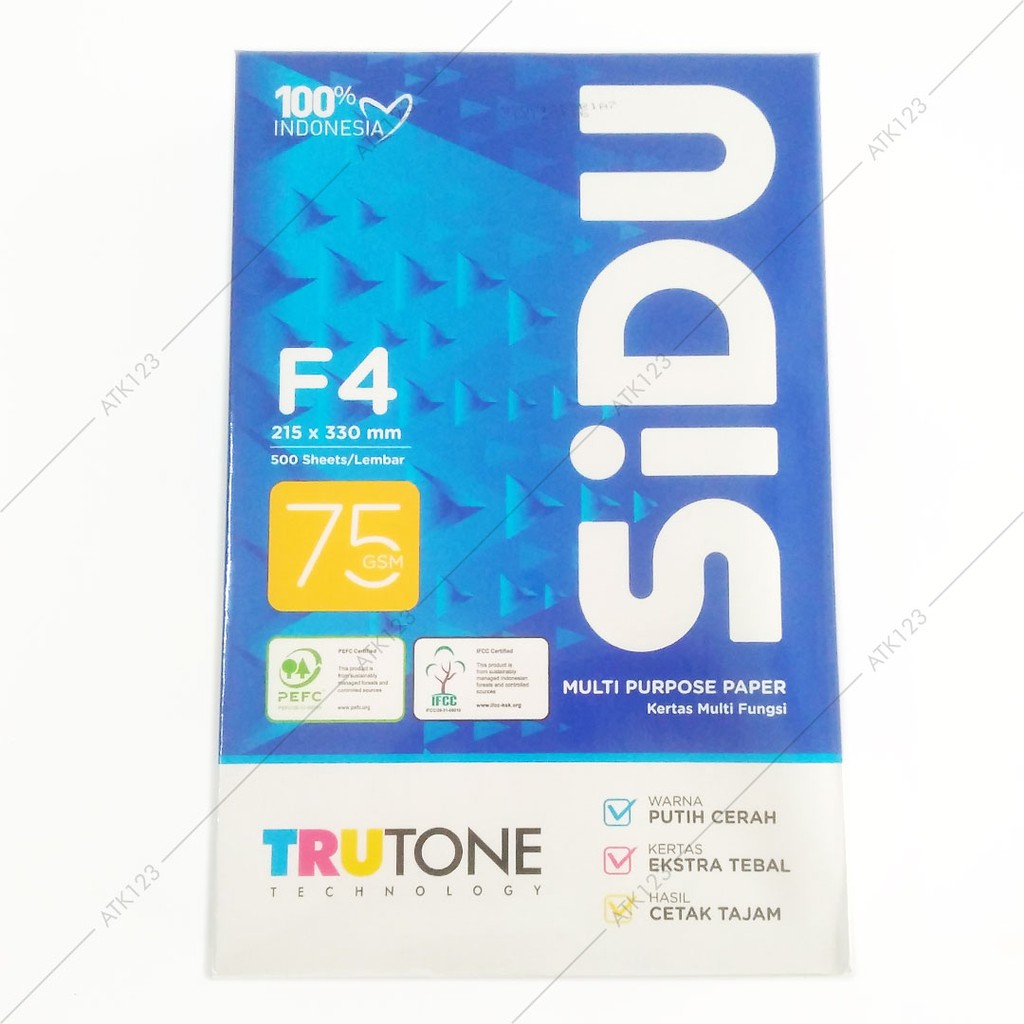 Kertas HVS F4 75 gsm 500 Lembar