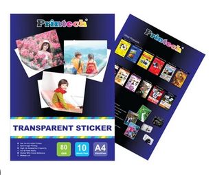 kertas stiker printech trasparant stiker