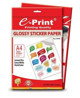 kertas stiker e-print glosy stiker 135gsm