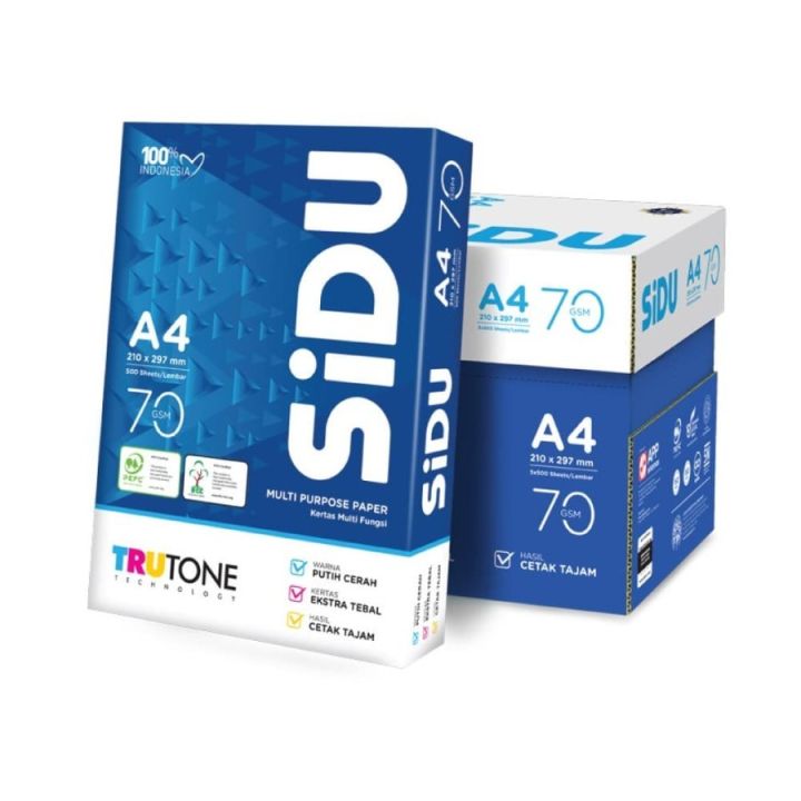 KERTAS A4 70 GRAM SIDU