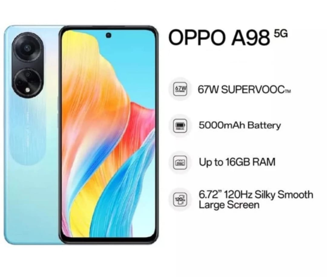 OPPO A98 5G 8GB 256GB - GARANSI RESMI